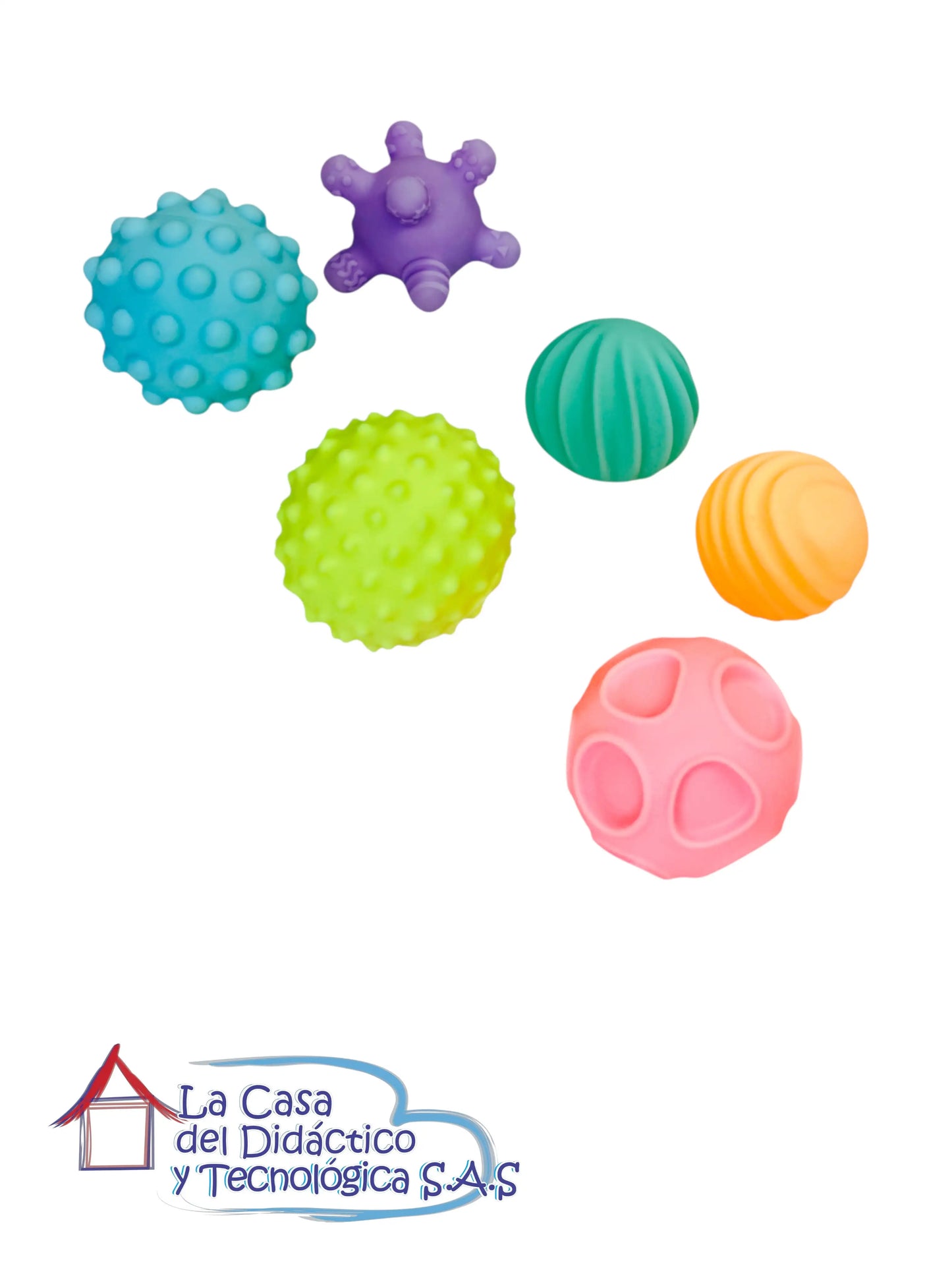 Pelotas de Textura para Bebé x6