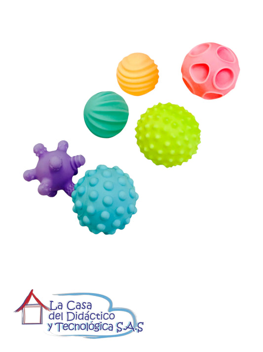 Pelotas de Textura para Bebé x6