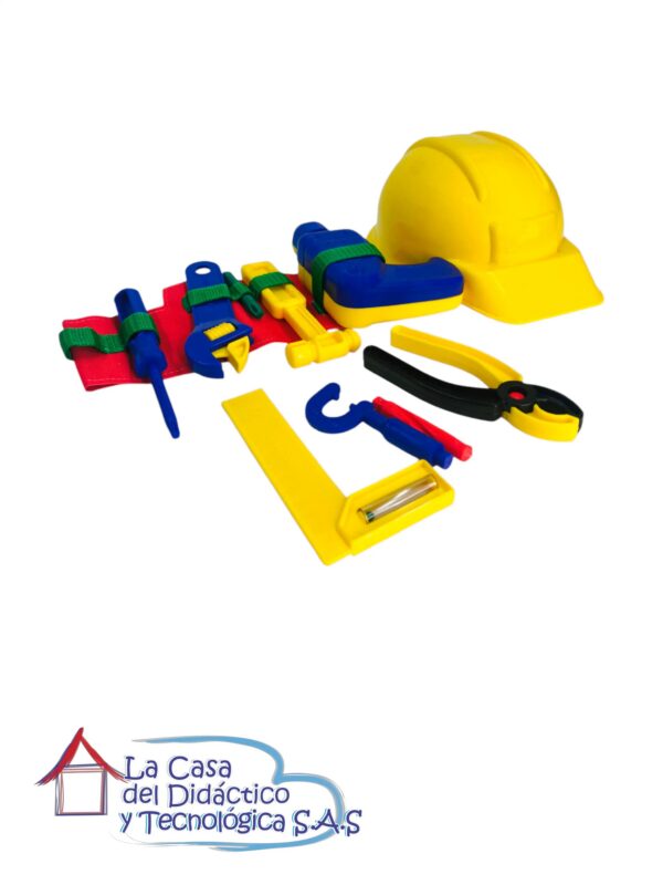 Casco con Cinturón y Herramientas