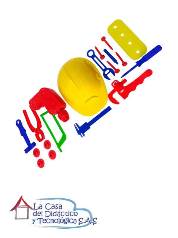 Casco con Herramientas de Construcción x19
