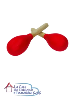 Par de Maracas - Madera - Acrílico