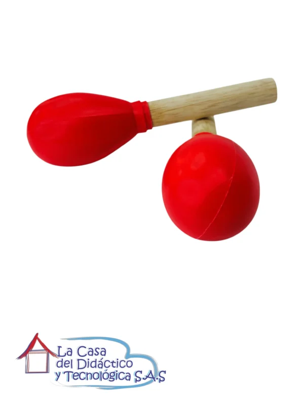 Par de Maracas - Madera - Acrílico