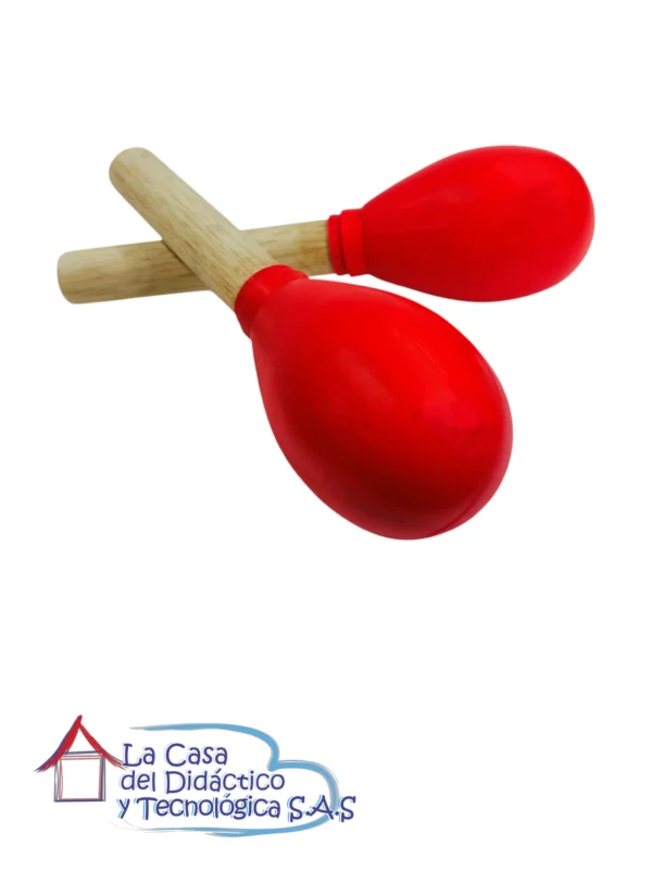 Par de Maracas - Madera - Acrílico