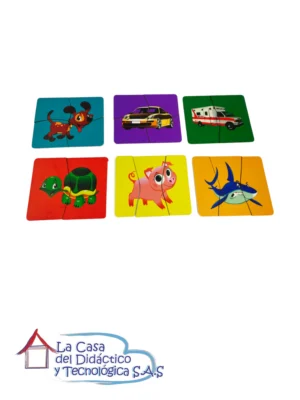Rompecabezas de 2 a 4 Piezas x6