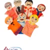 Títeres de familia  x7 - Gabardina Bordados